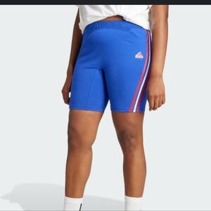 Adidas Women's Blue biker Shorts